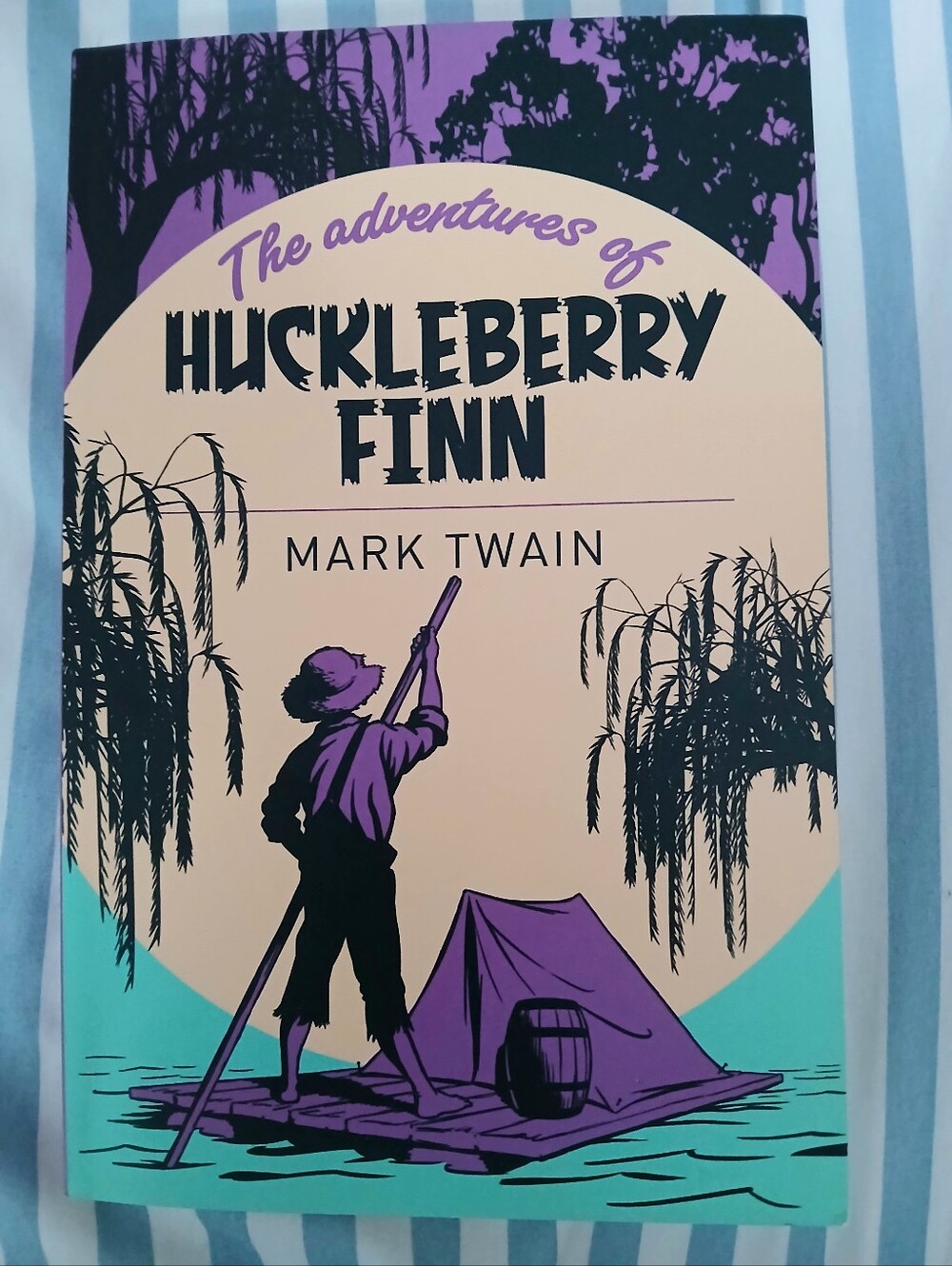 The Adventures of Huckleberry Finn by Mark Twain Book.